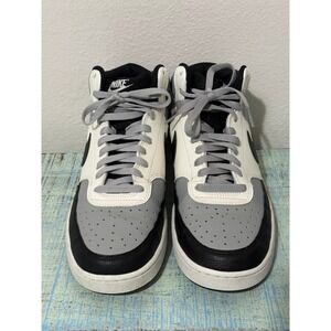 Nike Court Vision Mid Men's Basketball Shoes Size 10 White/Black/GreyOUTOFSTOCK